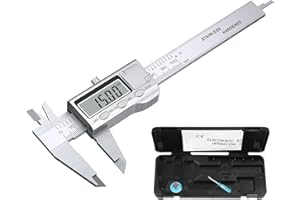 Neoteck Calibro Digitale 100mm/4" Elettronico Calibro a Corsoio Acciaio Inox Conversione Metrica/Inch Strumento Misurazione LCD per Lunghezza Larghezza Profondità e Diametro Interno e Esterno
