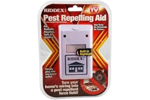 FASTOME Riddex Plus Ultrasonic Pest Repeller - Electronic Rodent, Cockroach, Ant, and Spider Repellent - Non-Toxic Indoor & Outdoor Pest Control - Safe for Kids & Pets - Covers Up to 150 Sqm