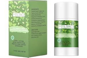 YLADY Desodorante mujer sin aluminio, naturales desodorante hombre antitranspirante, corporal desodorantes stick de pepino menta, axilas sudor relajante y refrescante antiolor, fresco limpio 40g
