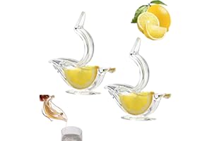 VAGAW Lemon Squeezers,2 Pcs Bird Lemon Squeezer Transparent Acrylic Portable Manual Lemon Juicer,for Kitchen And Bar Squeezing Orange Pomegranate Lemon Fruit Juice
