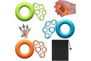 Fasce di Resistenza Dakuan per rafforzare la Presa del Pacco a Mano di 6 Anelli, 3 Livelli di Impugnatura e Dita con Borsa per Il Trasporto