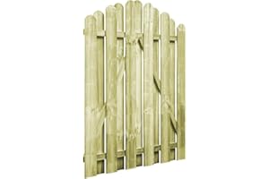 Tidyard Portillon de Jardin/Porte de Jardin en Bois de Pin Imprégné Vert (certifié FSC) Design en Arche 100x125cm