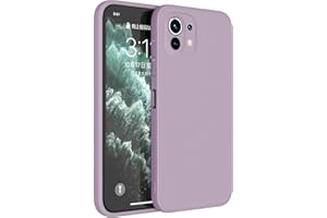 Topme Funda para Xiaomi Mi 11 Lite & 11 Lite 5G & 11 Lite 5G NE Carcasa Caja Case Estuche, Funda Protectora de Piel de Silicona TPU.Hierba Púrpura
