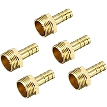 Sourcing Map Raccord Droit 4mm Raccord Cannelé Laiton Connecteur