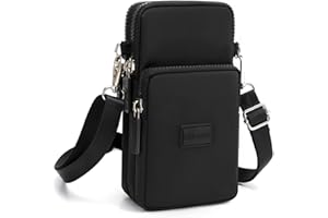 DuoLmi Crossbody Bags for Women, Waterproof Phone Pouch Wrist Bag Zipper Phone Bag Small Handbag Crossbody Shoulder Bag Compatible with iPhone 15 Pro Max/15/14/13/12/11 Samsung Galaxy S23 S22…