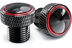 CCYYMOWOK M10 bouchons rétroviseurs moto accessoires pour mt07 mt09 mt10 sp pour z900 z650 z800 z750 pour trident 660 pour benelli trk pour cb 500x 500f cb650r cbr (rouge)