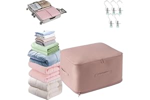 GIENSLRU Casa Corner Sac de Compression, Sac de Compression Ultime, Pratique et Efficace Sac Compression Couette et Vêtements Sans Aspirateur, étanche à L'eau et à La Poussière (Pink, L(54 x 40 x 30cm))