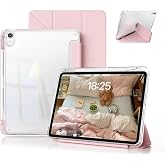 UnDePlus iPad Air 11in&ccedil; M4/M3/M2 Air 4/5.Nesil 10.9 ile uyumlu Kılıf Mika Trifolding Şeffaf Kalem B&ouml;lmeli