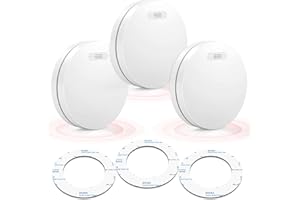 CPVAN Detecteur de Fumée [Standalone], 10 Ans de Batterie, Détecteurs de Fumée, Alarme Incendie Detecteur Fumee, Testé par Le TÜV, EN14604 & CE Certifié, 3 Pièces