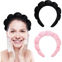 Fascia per lavare il viso, fascia per la cura della pelle della spa Fasce per trucco