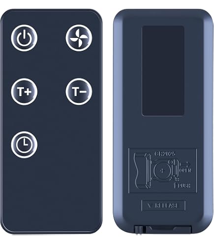 Telecomando Di Ricambio Per Termoventilatore IDOO I-C-011 – Sostituzione Economica, Portata 8 Metri, Ergonomico, Compatto, Batteria CR2025 Non Inclusa