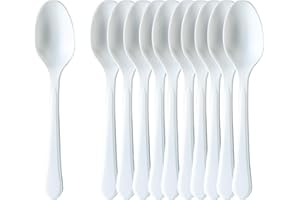 PRICE BEATER Reusable Spoons (Clear) – Pack of 50 | for Indoor and Outdoor Parties