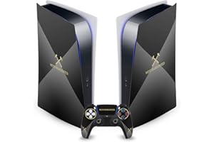 Head Case Designs Officially Licensed West Ham United FC Black & Gold Art Vinyl Faceplate Gaming Skin Decal Compatible With Sony PlayStation 5 PS5 Digital Edition Console and DualSense Controller