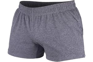 Muscle Alive Uomo Fitness Workout Palestra Bodybuilding Allenarsi Pantaloncini Corsa Corti Cotone Shorts