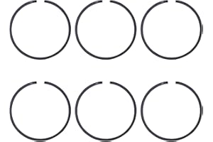 Haishine 6Pcs / Lot 38mm Anillos de pistón para Husqvarna 136 137 141 142 36 41 Piezas de Motosierra (1,5 mm de Espesor)