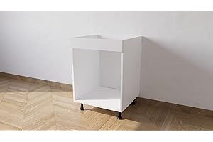 CALANDRELLI ALFREDO ALFREDO CALANDRELLI - Mobile Base Cucina per Forno da Incasso 60cm, Mobile Base Forno Bianco in Legno Nobilitato, Base Componibile Moderna con Pattina (60x72x55 cm)