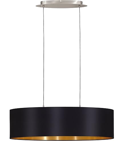 EGLO Febres Hanglamp - E27 - Textiel - Zwart/Wit | wehkamp