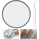 AFASOES Sieb für Dusche Abflusssieb Edelstahl Sieb Abfluss Dusche Haarsieb Haarfänger Dusche mit Pinzette Hair Catcher Shower