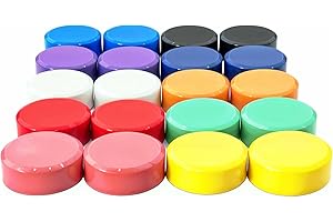 Aimant Frigo, DIFIT Magnet Frigo, 20 Pièces Aimants Frigo Magnétique, 10 Couleurs Aimants Tableau Magnétique, Aimant Tableau Blanc pour Le Bureau/L'École/La Maison, Durable Aimant Couleur Aimant Rond