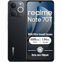 realme Note 70T 4G Smartphone 4+128GB, 6.75 Pulgadas Pantalla
