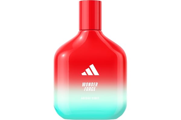 adidas Vibes Wonder Force Eau de Parfum, Unisexe, Optimisme et joie de vivre, parfum longue tenue, rhubarbe et musc blanc 100 ml