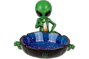 MIK funshopping Genialer Aschenbecher Alien, Space Ascher macht jedes Raucherlebnis zu einem intergalaktischen Abenteuer! Verwandelt jeden Raum in dein persönliches Universum! (Alien mit Joint №1)