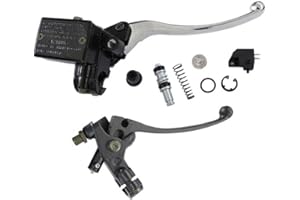 HURI Brake Master Cylinder with Left Clutch Lever for Yamaha Virago 750 920 1000 1100 XV1000 XV250 XV500 XV535 XV550 XV750 XV920