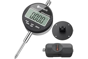 Neoteck DTI Comparateur Numérique 0-25.4mm/1'' Indicateur Numérique Electronique 0.01/.0005'' Comparateur de Précision pour Imprimante 3D, Banc de Scie