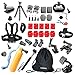 Produktbild Greleaves Action Kamera Halterungen Zubehör für Gopro Hero 6 GoPro Hero 5 4 3 2 1 & Session SJCAM SJ4000 SJ5000 Xiaomi Yi Vivitar Apeman A80 AKASO EK7000 Vermont Bundle Pack Set
