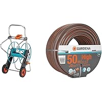 Gardena Metall Schlauchwagen 100: Stabile, beschichtete Schlauchtrommel & Comfort HighFLEX Schlauch 13 mm (1/2 Zoll), 50…