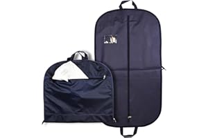 SIMPSON & RUXTON Hoesh International Waterproof Foldable Travel Men Suit Carrier 44" (Navy)