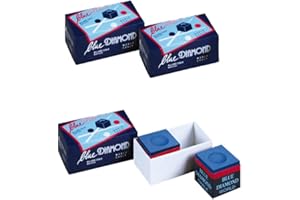 Longoni Gesso per Stecca Biliardo Blue Diamond World - Il miglior Gesso al Mondo - Tre Confezioni da 2 Pezzi.