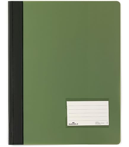 Durable Duralux Translucent Binder | Extra-Wide A4 Folder With Label Window | Orange PVC Document Holder - View #13