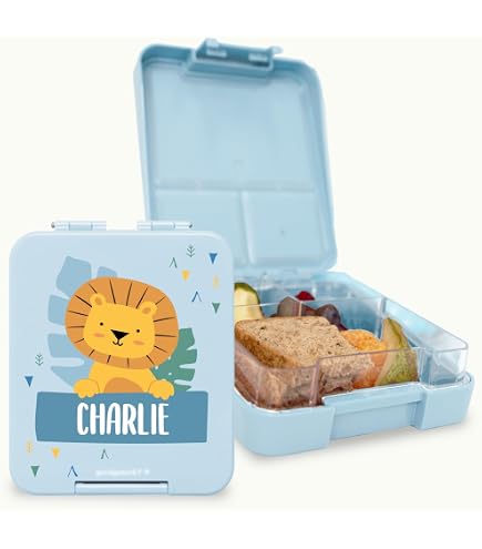 KDO MAGIC Boîte à Goûter Personnalisée Renard – Lunch Box Gravée Prénom Enfant, 1L