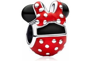 MSPOVOF Coeur Christmas Animaux Charms perles pour bracelets et colliers charms en argent sterling S925 pour Noël anniversaire cadeau de bijoux pour femmes