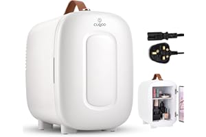 CUQOO Mini Fridge 4 Litre - Quiet AC/DC Portable Cooler & Warmer for Drinks, Skincare, Food, Compact Tabletop Design for Bedrooms, Home, Caravans & Cars, Thoughtful Gift Idea
