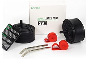 CNCLOL CNC Camera d'aria MTB 26/27.5/29，Camera d'aria bicicletta 26/27.5/29 Presta/Schrader Valvola 1.75/2.125,1.95/2.125,2.125/2.40，Nero