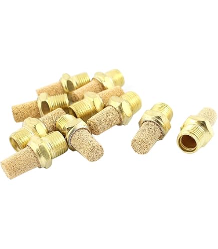 Silencieux Pneumatique Laiton 1/8" PT - 2pcs - Réduction Bruit Valves Air