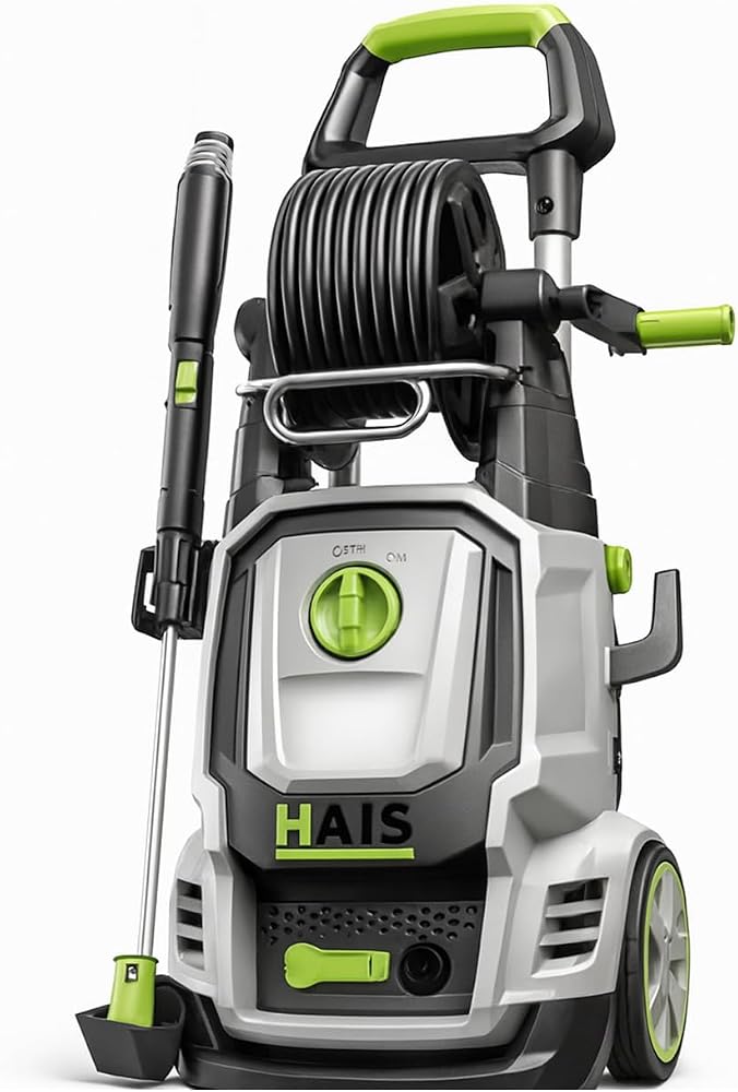 Elektrikli Basınçlı Yıkama Makinesi 8.5 L/Dk 210 Bar Basınç 2500 Watt 8 Metre Makaralı Hortum