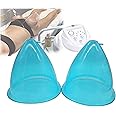 Large Vacuum Cupping Cup,1 Pair Women Body Shaping Massager Therapy Suction Cups for Butt Vacuum Vupping Machine Accessories,Blue(180ML)