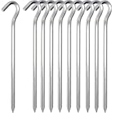 10pcs 18cm Aluminium Alloy Tent Pegs | Metal Camping Pegs, Camping Stakes, for Garden, Hiking, Outdoor, Camping