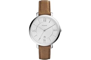 Fossil Montre Femme Jacqueline Multifonction, Boitier 38mm, Mouvement Multifonction, Bracelet Cuir