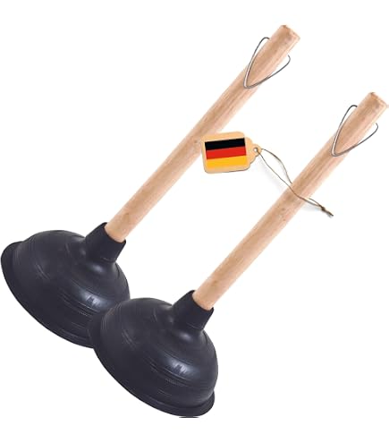 Furet Pour Canalisation - Longueur 46 Cm, Diamètre 14 Cm, Manche En Bois - Neuf Pour Déboucher éviers Et Lavabos