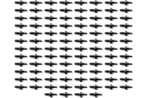 GNCGARDEN [Pack 100] Connecteur pour joindre des microtubes de 4 mm et connecter des microtubes à des tuyaux d'irrigation goutte à goutte de 16 mm - Accessoires d'irrigation goutte à goutte
