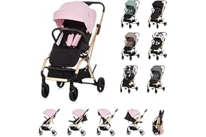 Chipolino cochecito, silla paseo Twister Giratorio 360 grados respaldo ajustable, color:rosa