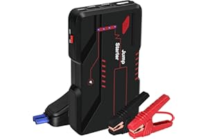 YONGPOW Starthilfe Powerbank 1200A 12V Tragbare Auto Batterie Booster Starter Powerbank für 7.0L Benzin und 5.5L Dieselmotor, Jump Starter mit LED Taschenlampe,USB-Schnellladung (1200A)