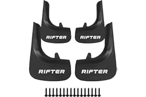 Axenture Car Mud Flaps Kit For Peugeot Rifter Front Rear Rubber Splash Guards Tire Mudflaps Protector Accessories Wheel Well Guards 4 PCS