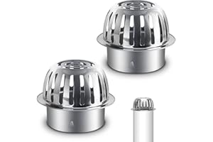 2 Pcs Filtres De Gouttière En Acier Inoxydable， Filtre Gouttiere，Filtre De Gouttière En 304 Inox，Crapaudine De Gouttière En Inox，Protege Gouttiere Contre Les Feuilles