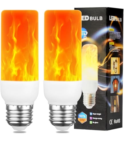 10 Lampadine Decorativa E12 A Candela Tremolante - 230V, 1,5W, Effetto Fiamma, Per Atmosfera Calda - Foto 7