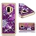 Produktbild Samsung Galaxy S9 Hülle,Galaxy S9 Glitzer Hülle,Galaxy S9 Silikon Hülle,Roreikes Luxus Durchsichtig Quicksand Glitzer Mode kreatives Design Fließende Flüssigkeit schwimmt Funkeln Handyhülle transparent Tasche Schutzhülle Weich TPU Silikon Bumper Rahmen für Samsung Galaxy S9 Cover Case